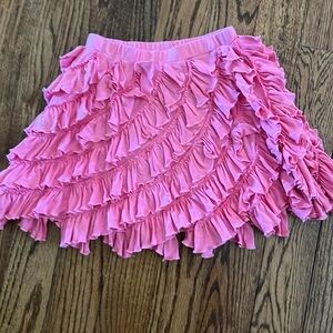 Lemon loves lime girls ruffle skirt size 7 in pink